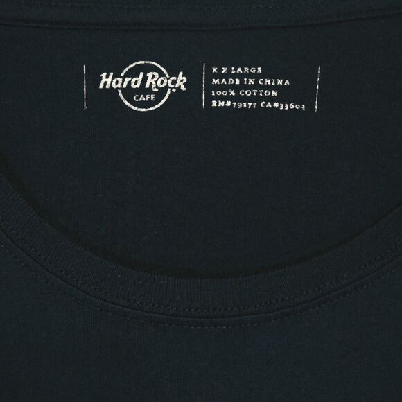 Hard Rock Cafe CLEVELAND Women's Black T-Shirt Rhinestone Logo Cotton Chest 42" - Picture 5 of 6